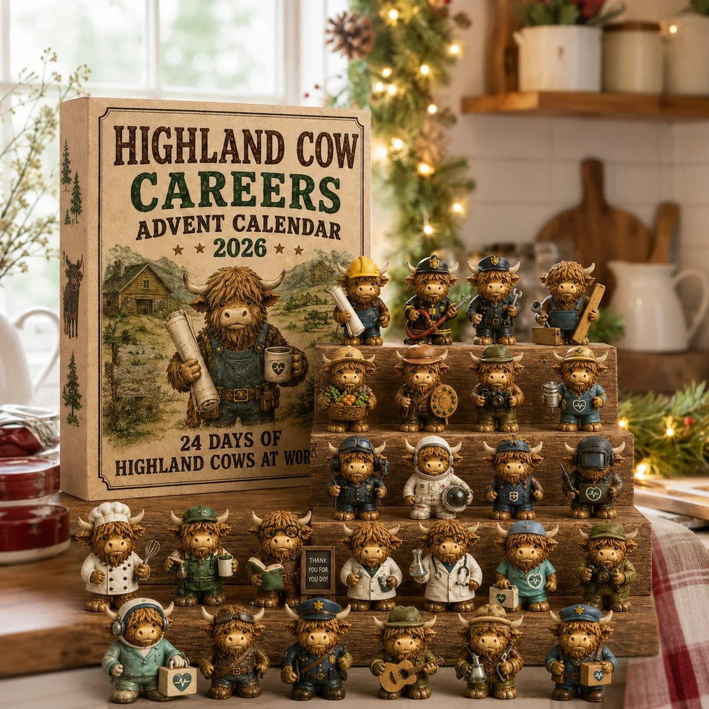 Highland Cow Careers 24 Days of Country Charm Advent Calendar 2026