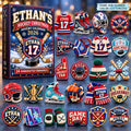 Hockey Christmas Custom Name and Number Advent Calendar 2026