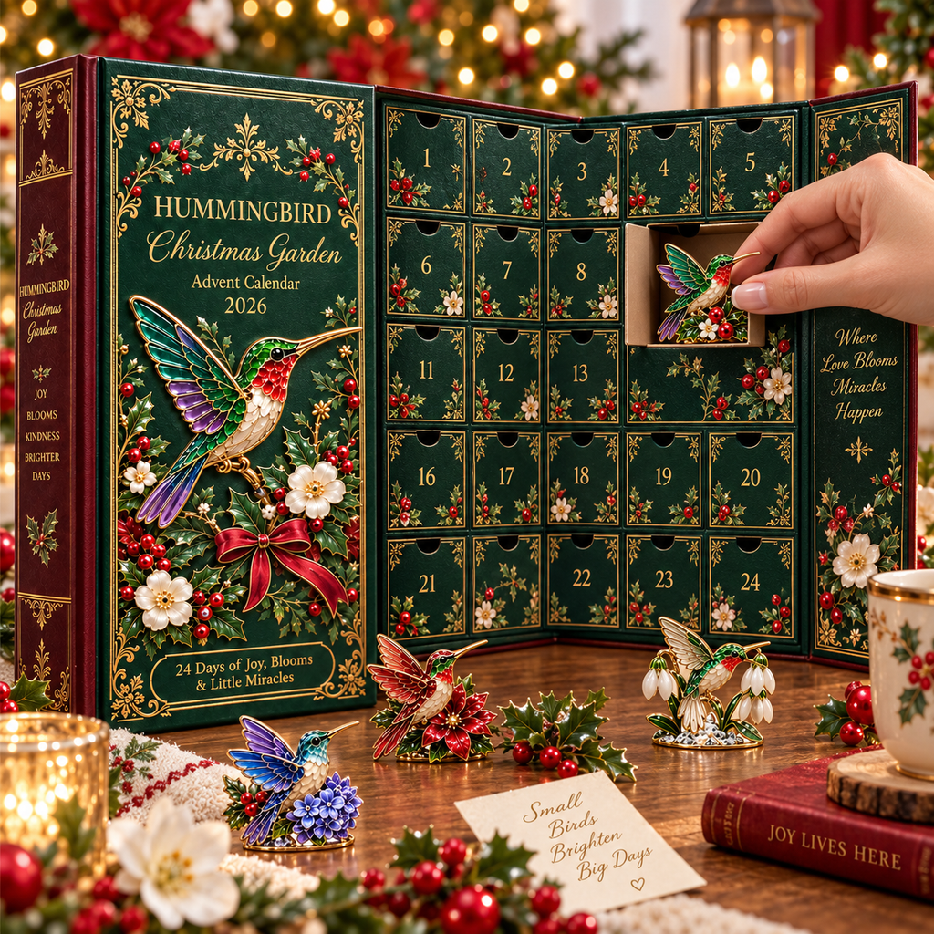 Hummingbird Christmas 24 Days of Joy in Bloom Garden Advent Calendar