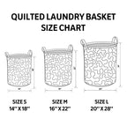 Mystic Bear Quilted Laundry Basket
