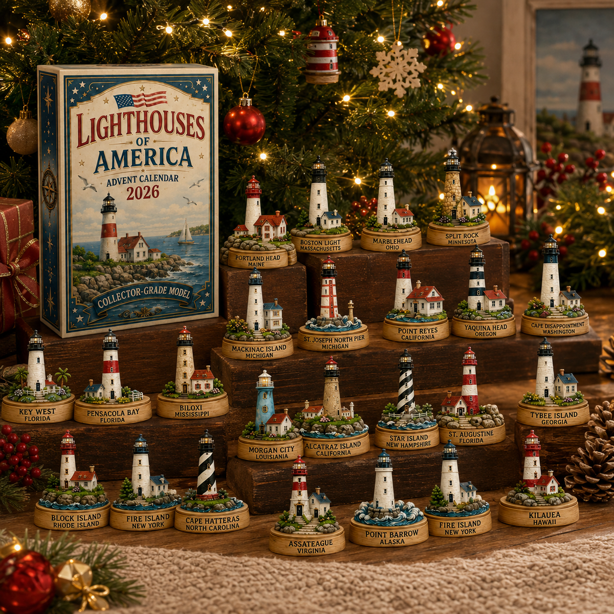 Lighthouses of America 24 Days Coastal Heritage Countdown Advent Calendar 2026