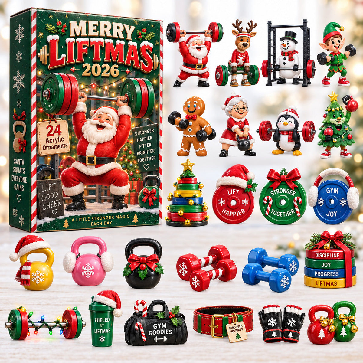 Merry Liftmas 24 Days Festive Countdown Advent Calendar 2026