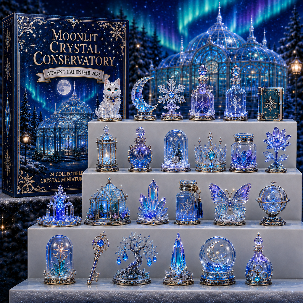 Moonlit Crystal Conservatory 24 Days Crystal Miniature Countdown Advent Calendar 2026
