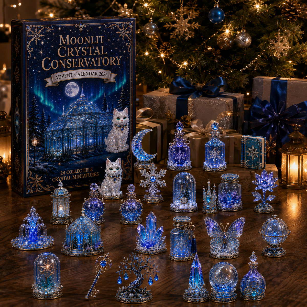 Moonlit Crystal Conservatory 24 Days Crystal Miniature Countdown Advent Calendar 2026