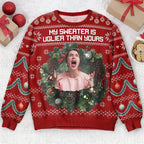 My Sweater Is Uglier Than Yours Silly Face Personalized Photo Ugly Sweater