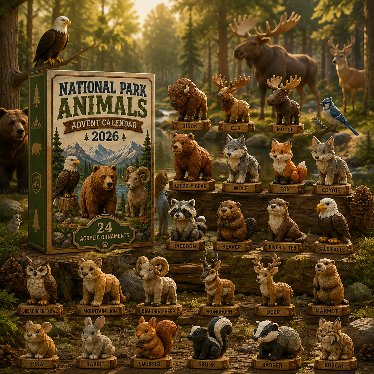 National Park Adorable Animals Advent Calendar 2026
