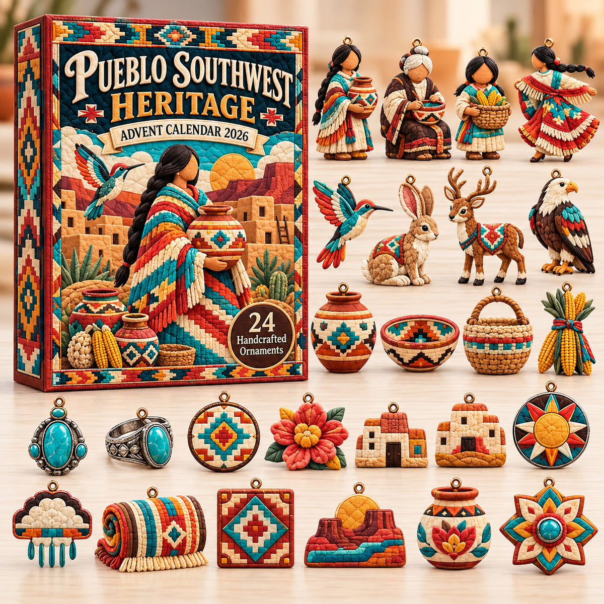 Native American Heritage Pueblo Southwest Advent Calendar 2026