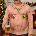 Naughty Christmas All-Over-Print Funny Holiday Illusion Design Sweater