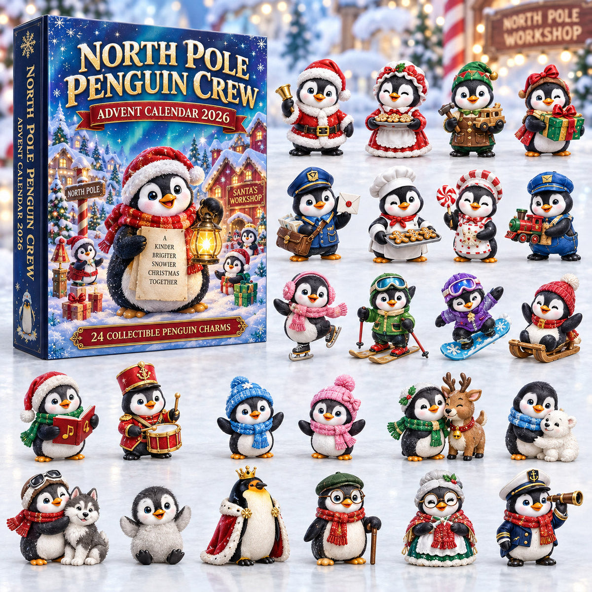North Pole Penguin Crew Christmas Spirit Advent Calendar 2026