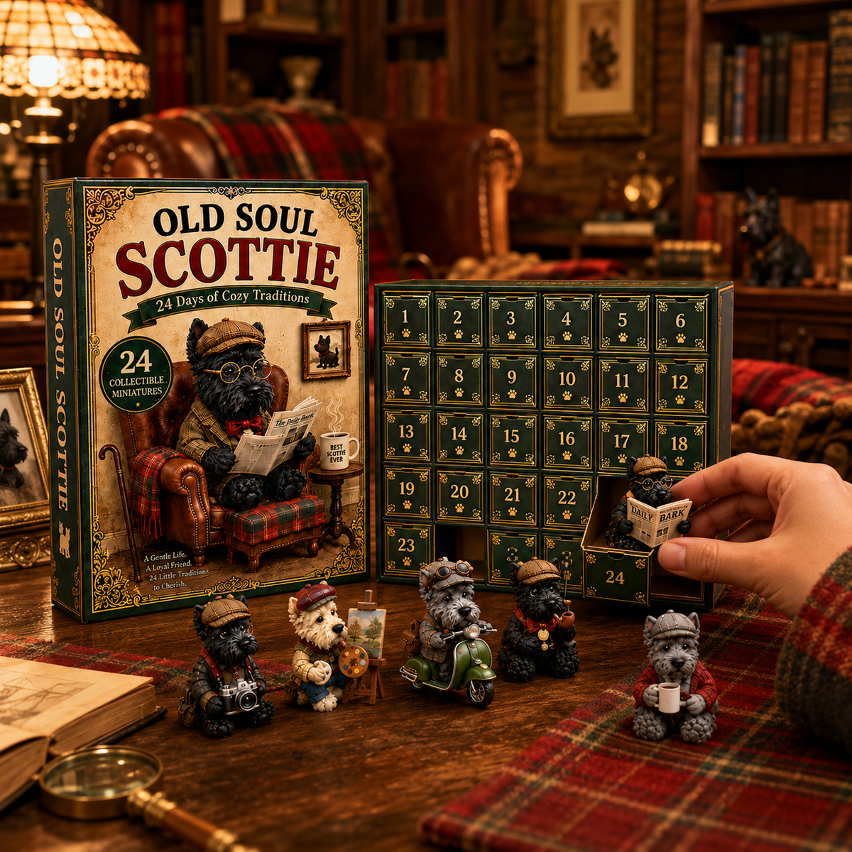 Old Soul Scottie 24 Days Scottish Terrier Miniatures Advent Calendar 2026