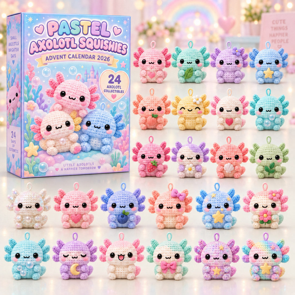 Pastel Axolotl Squishies Special Advent Calendar 2026