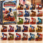 Patriotic Vintage Steam Train Advent Calendar 2026