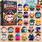 Personalized Baseball Dumpling Friends Advent Calendar 2026