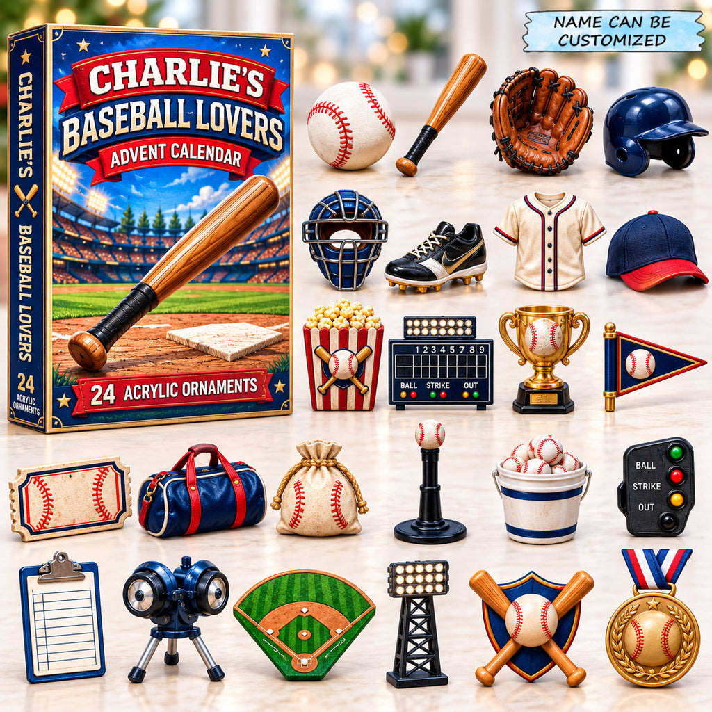 Personalized Baseball Lover Limited Edition Advent Calendar 2026