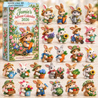 Personalized Bunny Garden Bloom Advent Calendar 2026