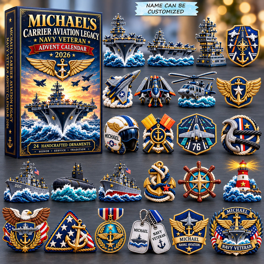 Personalized Carrier Aviation Legacy Navy Veteran Advent Calendar 2026