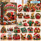 Personalized Christmas American Football Advent Calendar 2026