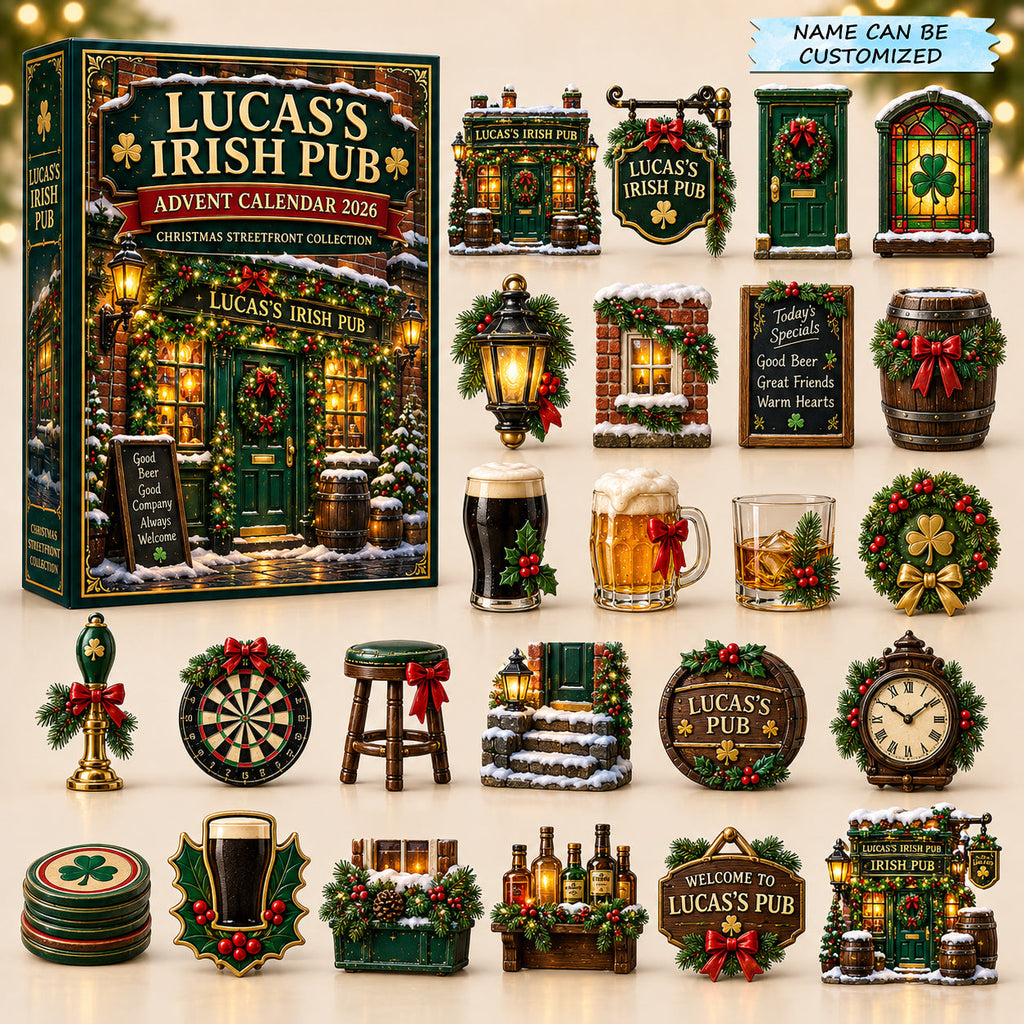 Personalized Christmas Irish Pub Advent Calendar 2026