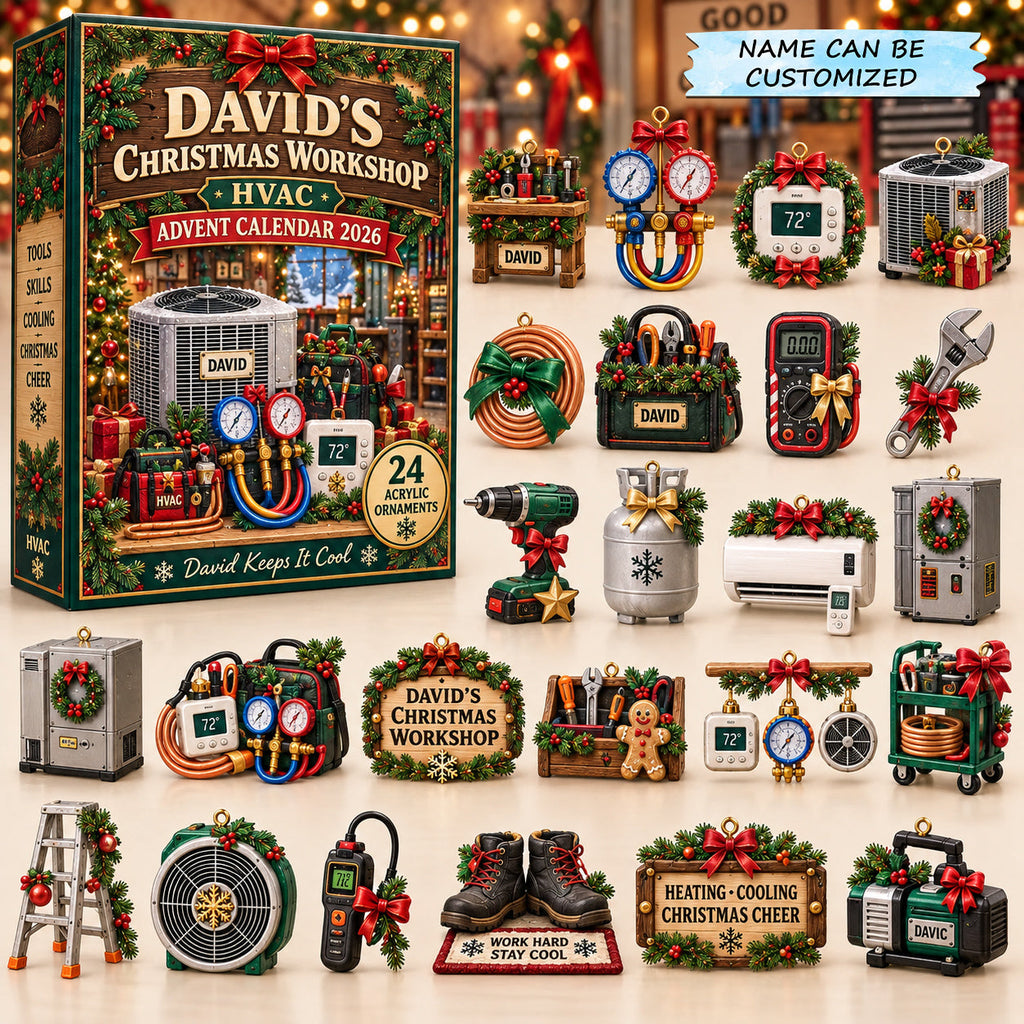 Personalized Christmas Workshop HVAC Special Advent Calendar 2026