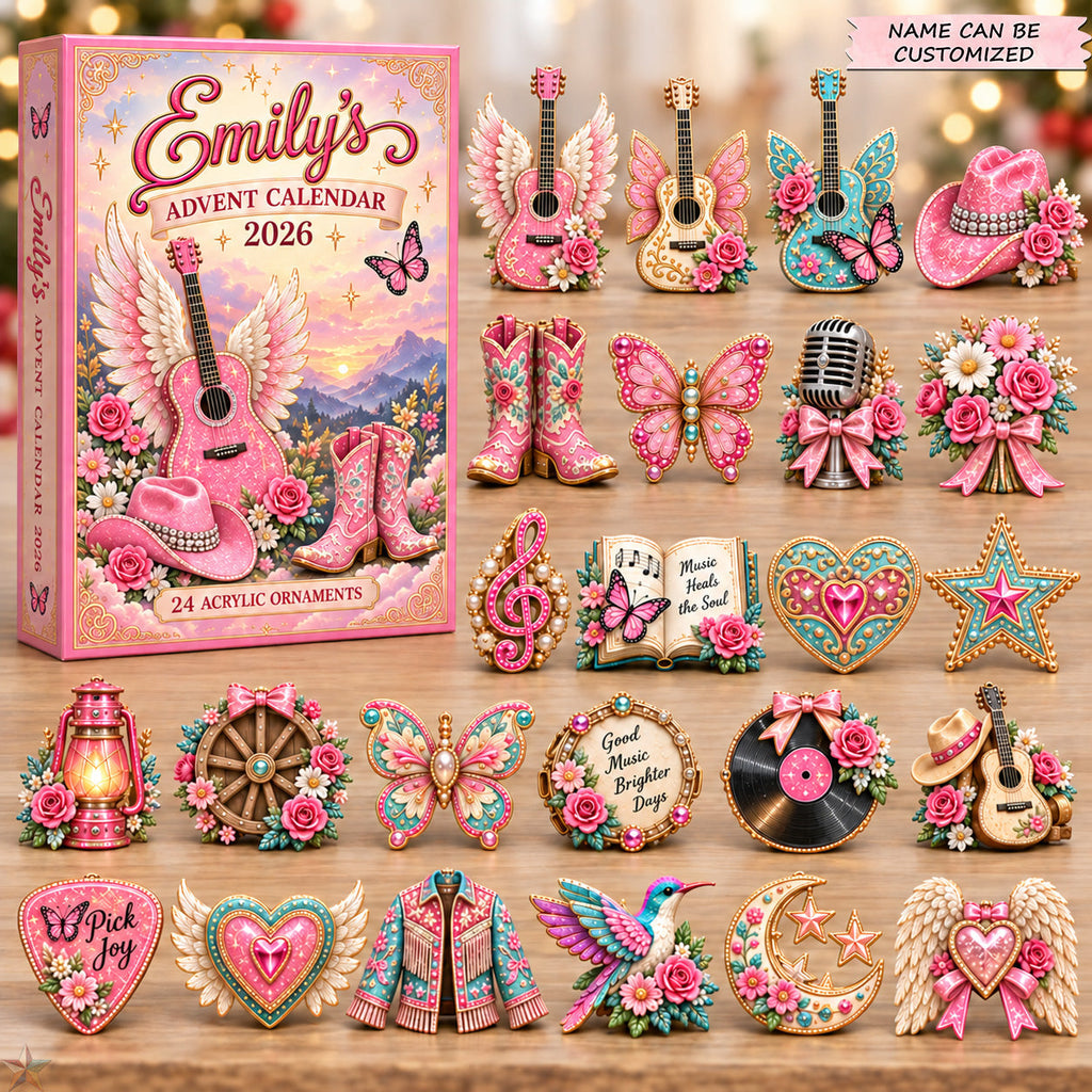 Personalized Country Music Butterfly Advent Calendar 2026
