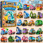 Personalized Cute Constructive Vehicles Advent Calendar 2026