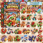 Personalized Dino Christmas Parade Advent Calendar 2026