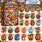 Personalized Dino Noel Eggs Advent Calendar 2026