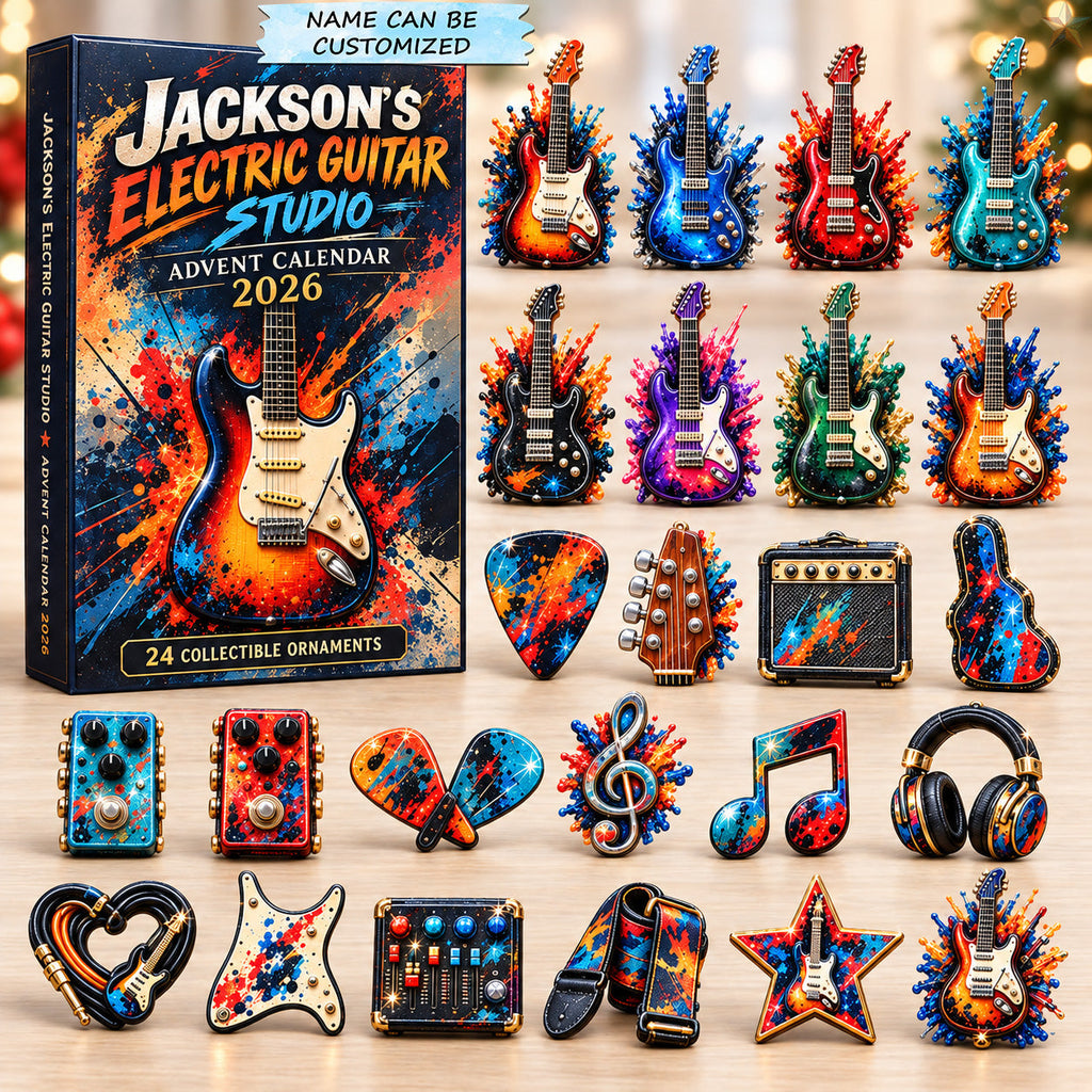 Personalized Electric Guitar Studio Advent Calendar 2026