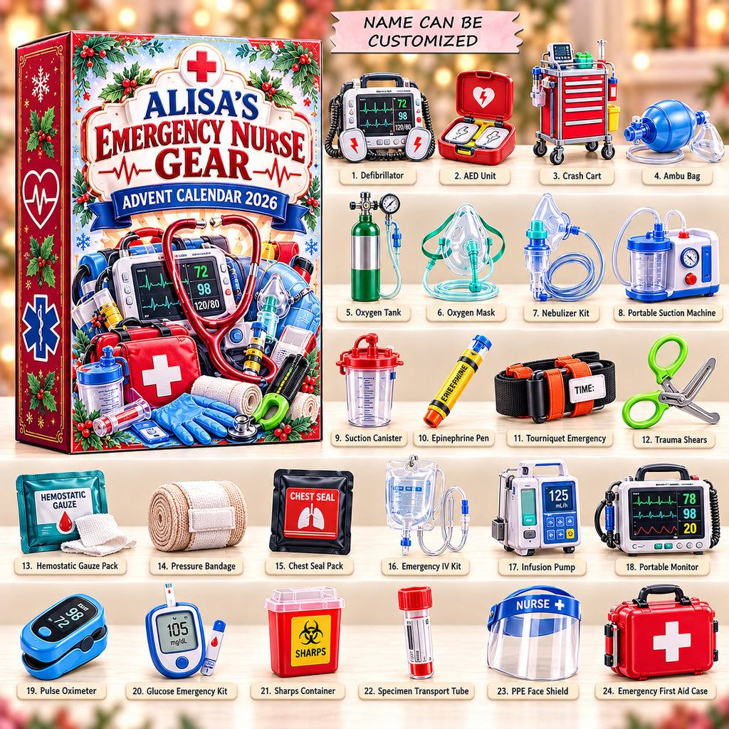Personalized Emergency Nurse Gear Advent Calendar 2026