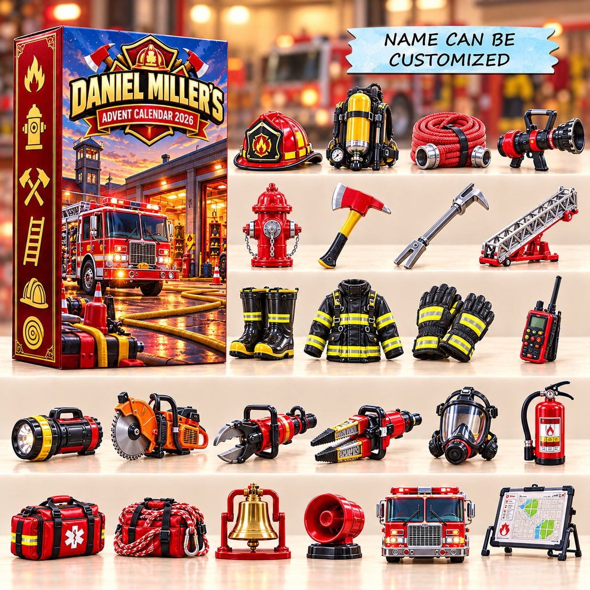 Personalized Firehouse Gear Advent Calendar 2026