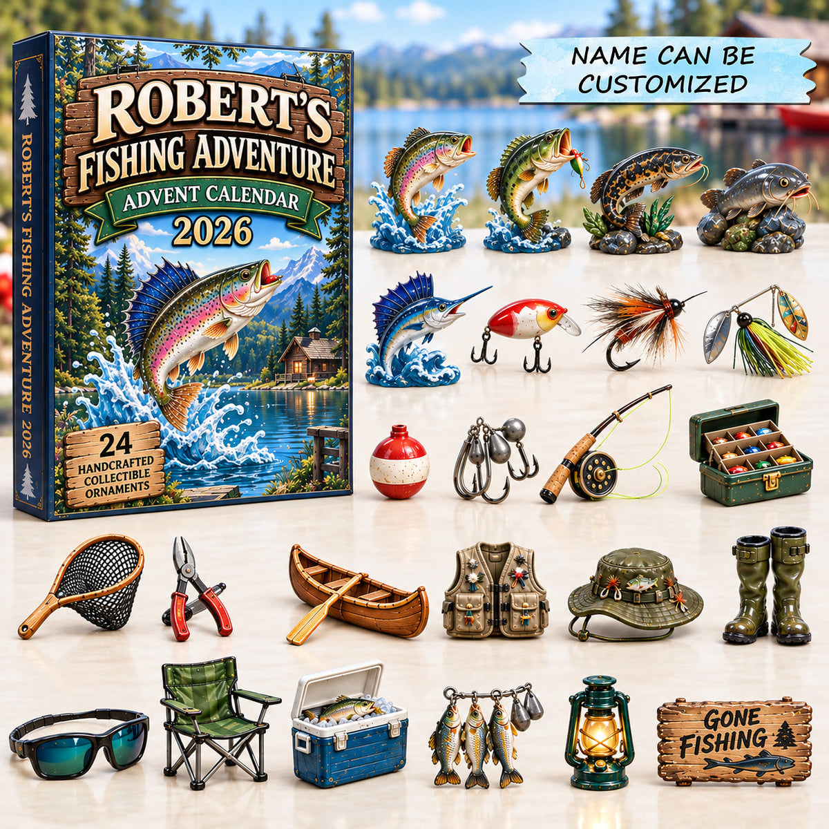 Personalized Fishing Adventure Advent Calendar 2026
