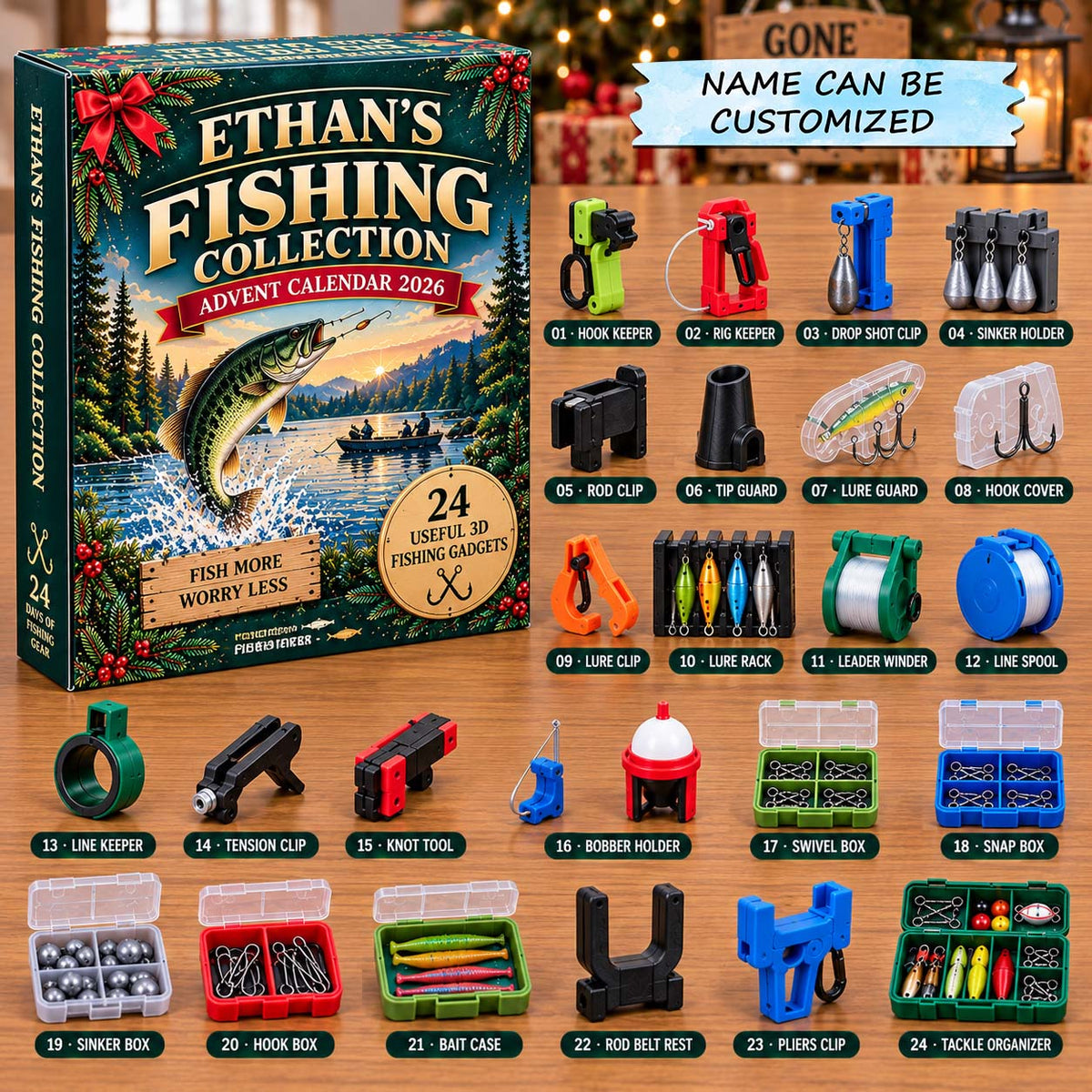 Personalized Fishing Collection Limited Edition Advent Calendar 2026