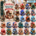 Personalized Football Helmet Art Collection Advent Calendar 2026
