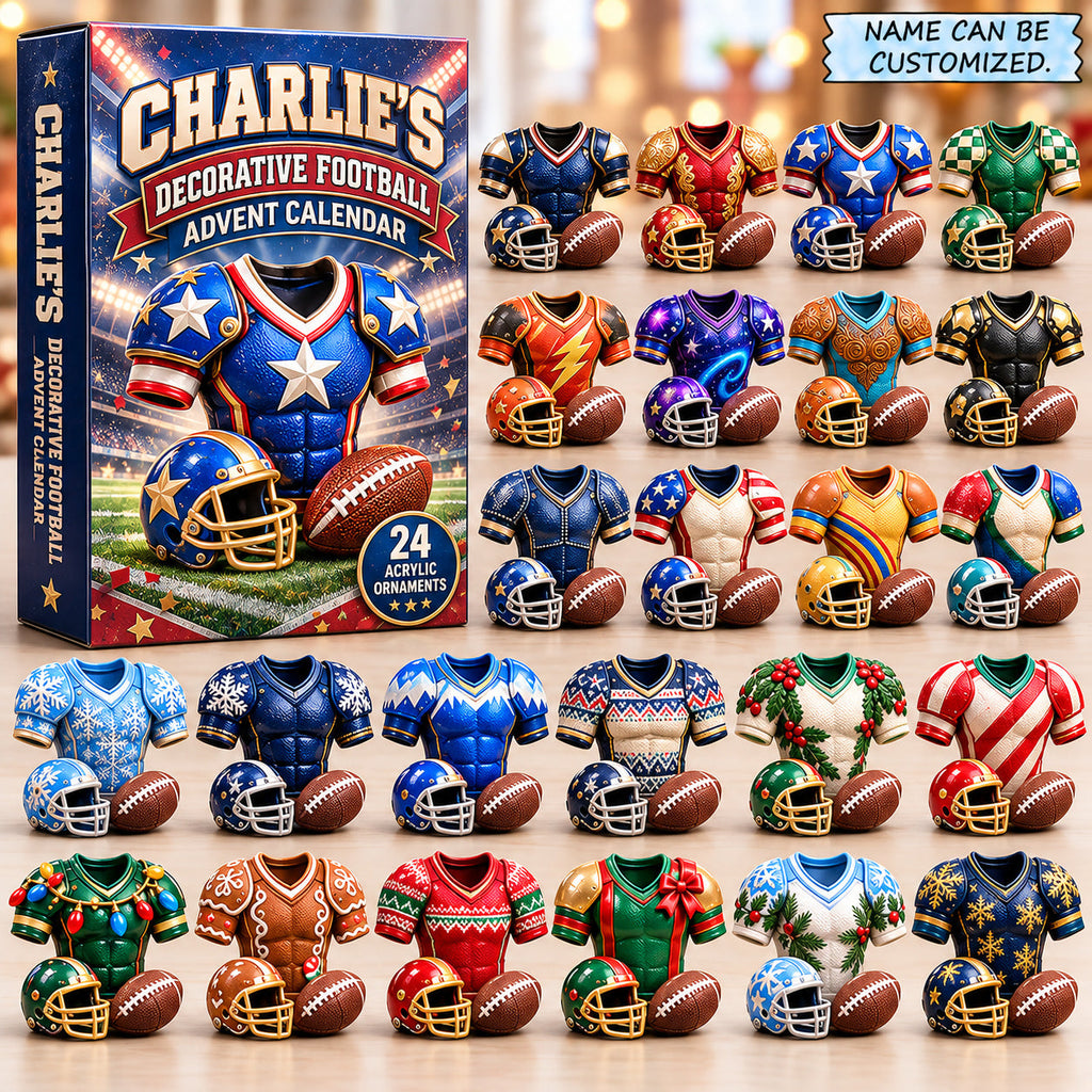 Personalized Football Jersey Advent Calendar 2026