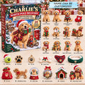 Personalized Golden Retriever North Pole Advent Calendar 2026