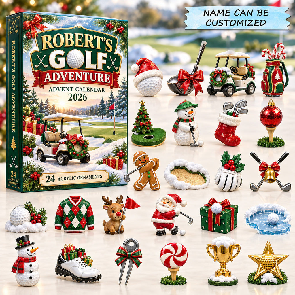 Personalized Golf Adventure Christmas Advent Calendar 2026