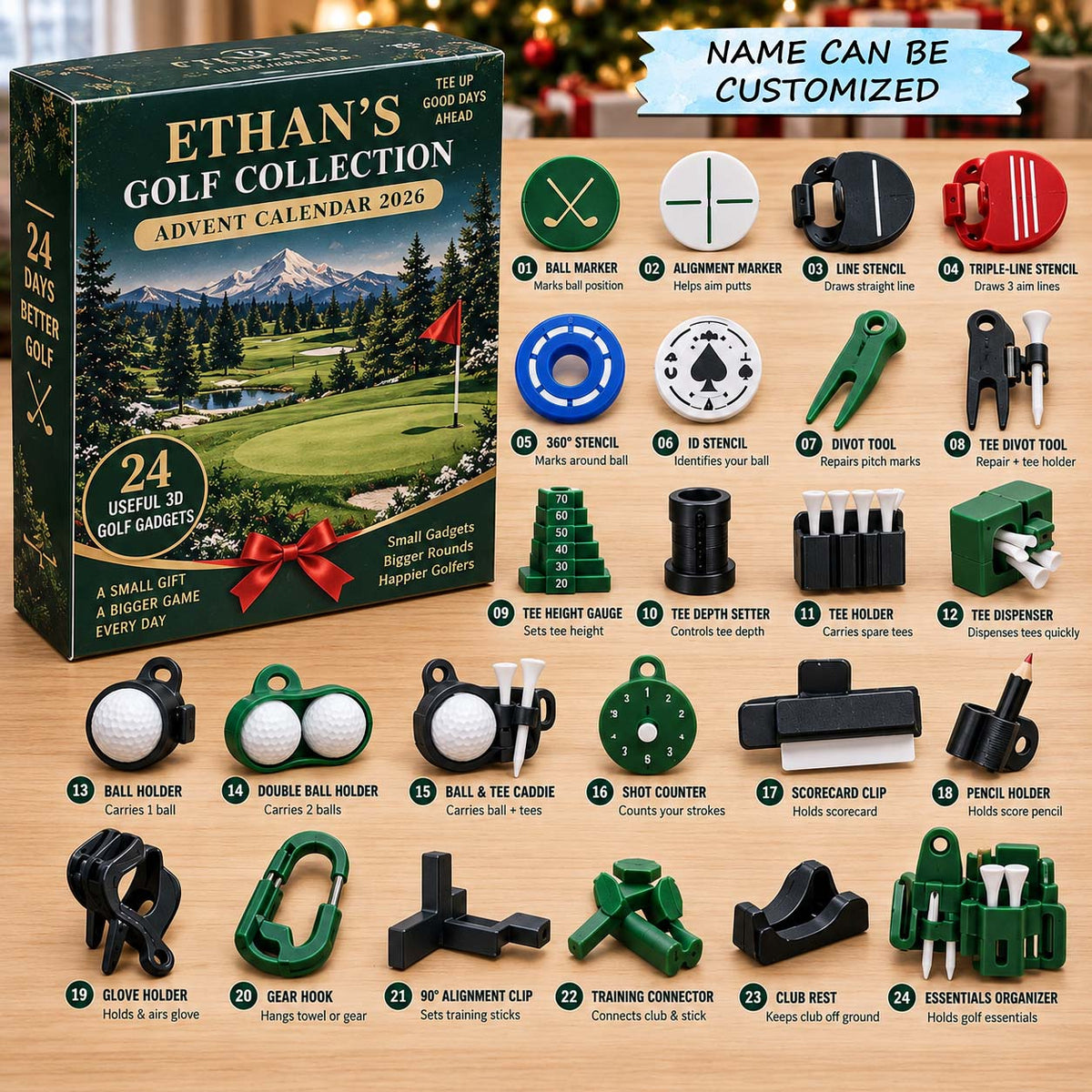 Personalized Golf Collection Limited Edition Advent Calendar 2026