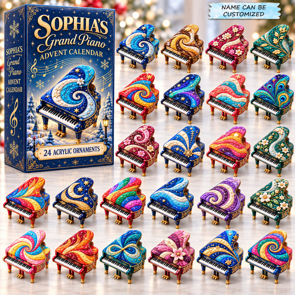 Personalized Grand Piano Advent Calendar 2026