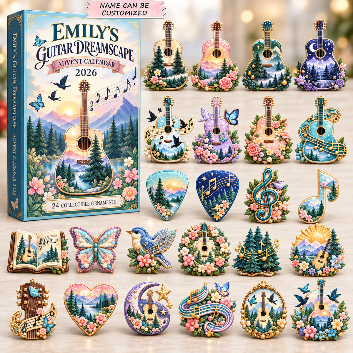 Personalized Guitar Dreamscape Advent Calendar 2026