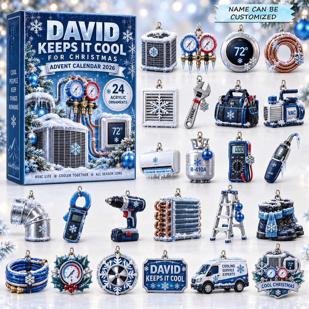 Personalized HVAC Cooling Advent Calendar 2026