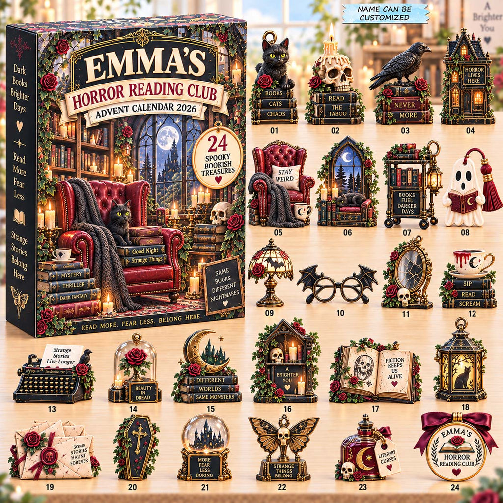 Personalized Horror Reading Club Advent Calendar 2026