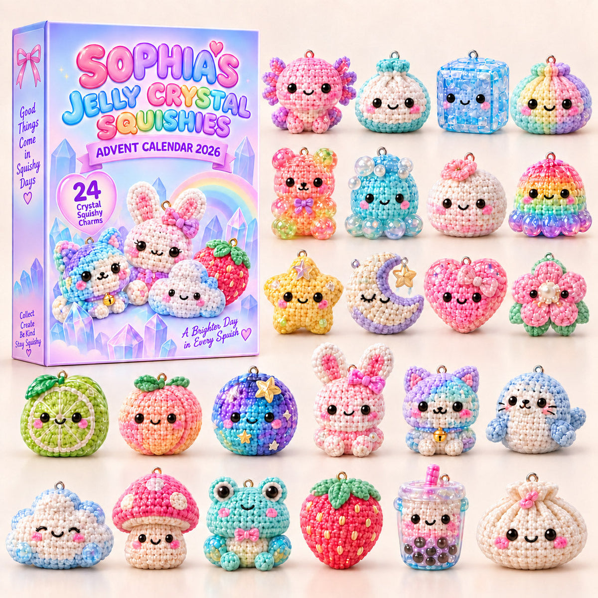 Personalized Jelly Crystal Squishies Advent Calendar 2026