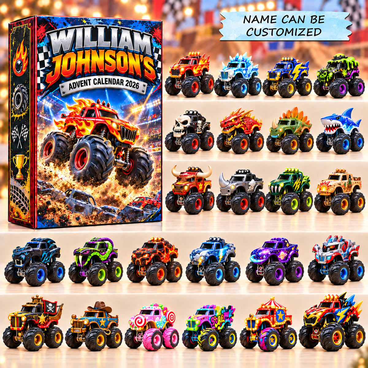 Personalized Monster Rampage Advent Calendar 2026