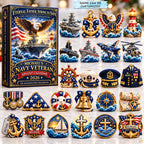 Personalized Navy Veteran Honor And Faith Advent Calendar 2026