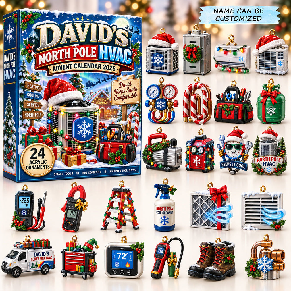 Personalized North Pole HVAC Advent Calendar 2026