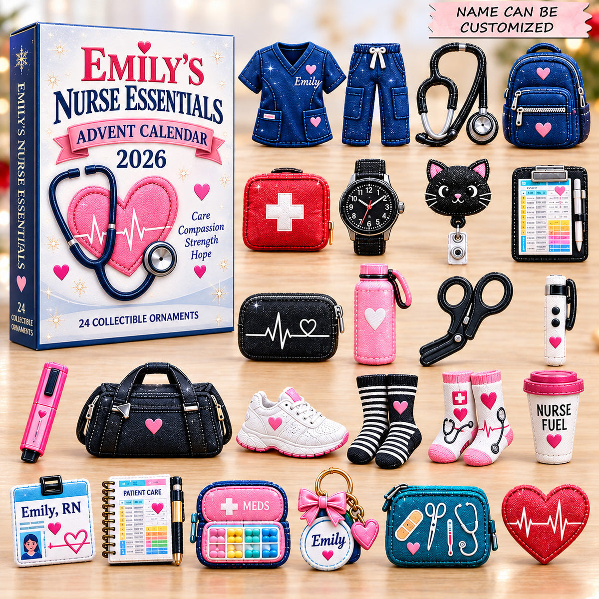 Personalized Nurse Essentials Special Advent Calendar 2026