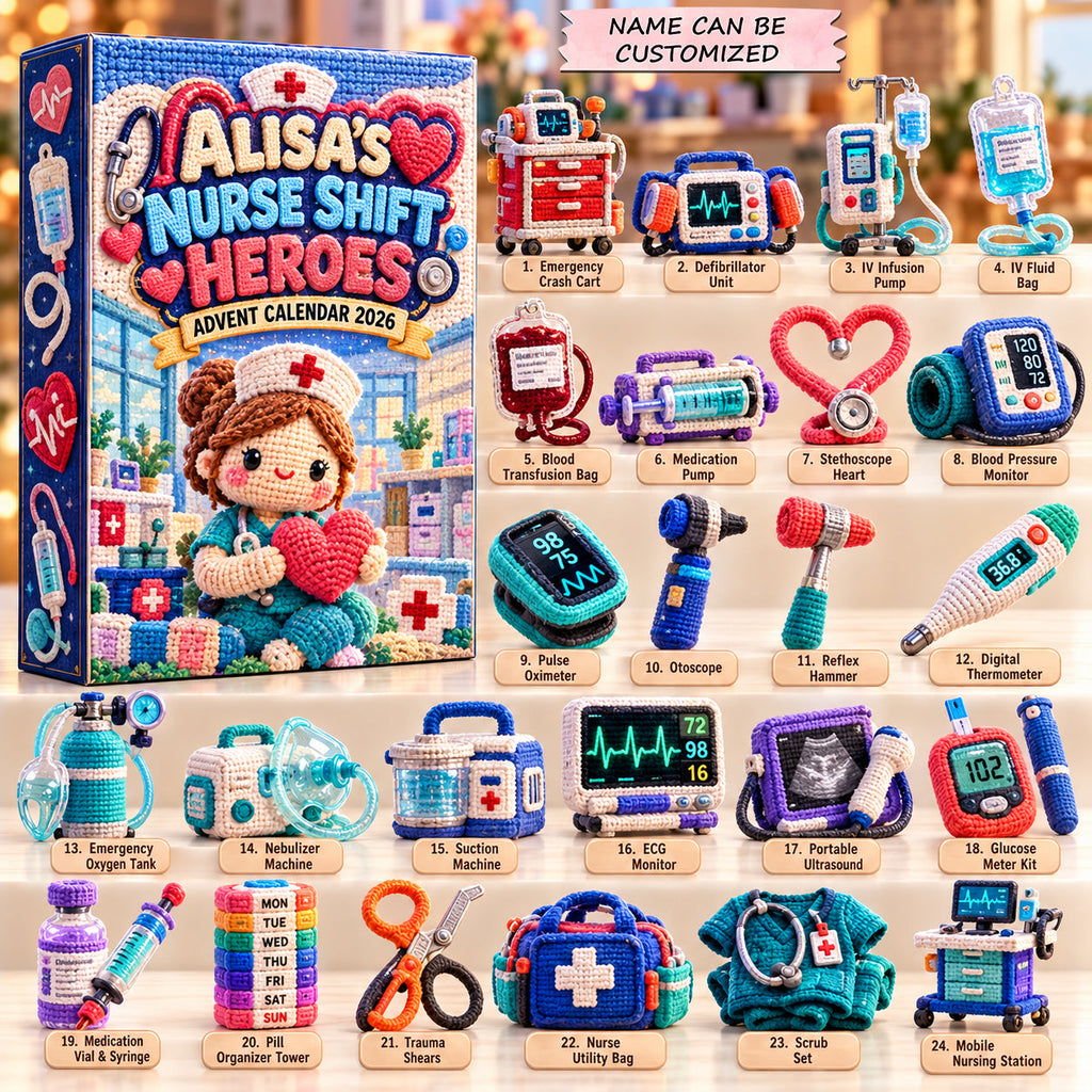Personalized Nurse Shift Heroes Advent Calendar 2026