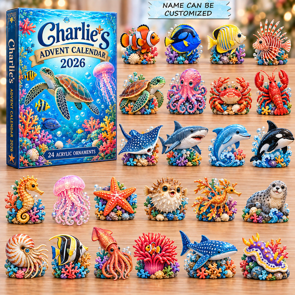 Personalized Ocean Creature Collection Advent Calendar 2026
