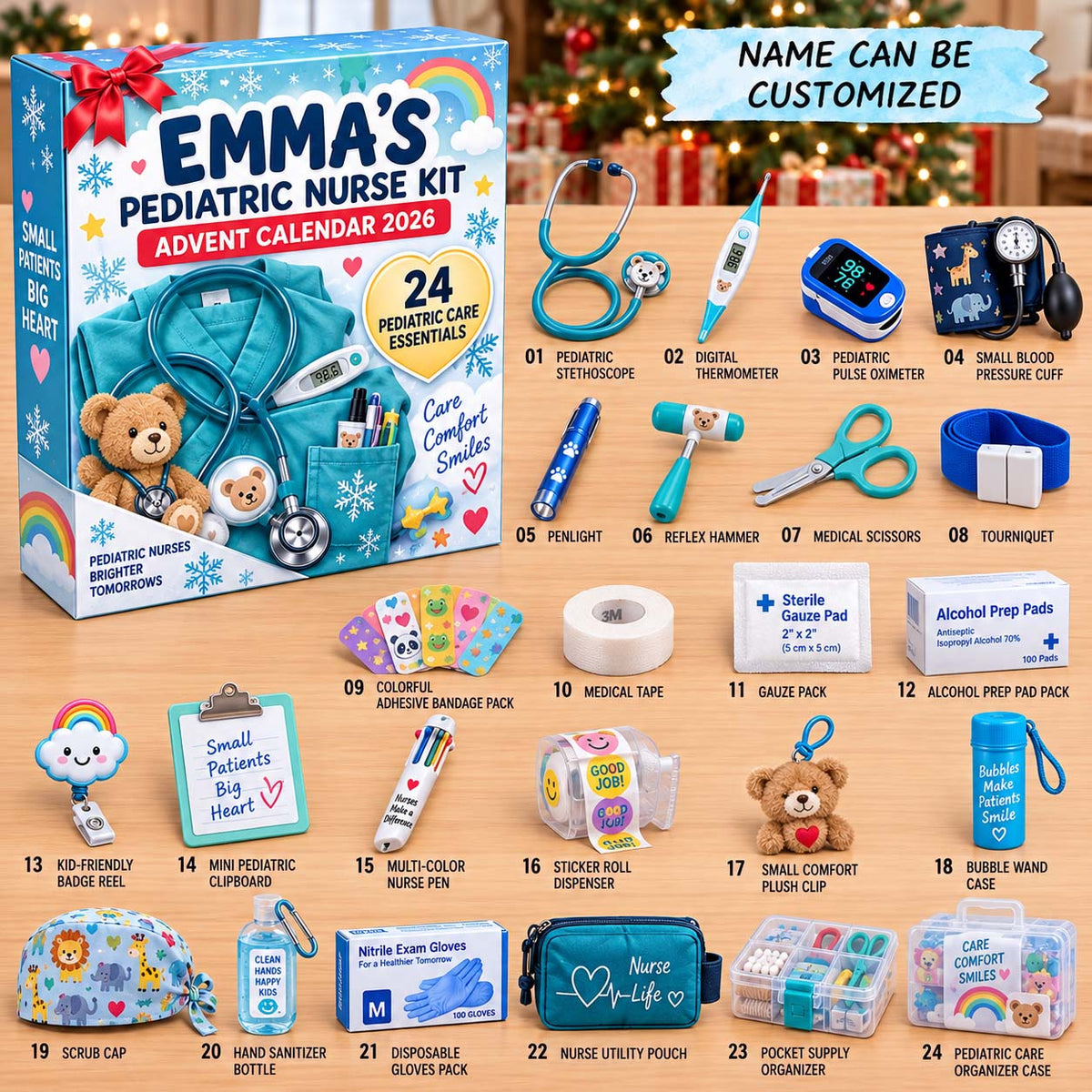 Personalized Pediatric Nurse Kit Advent Calendar 2026