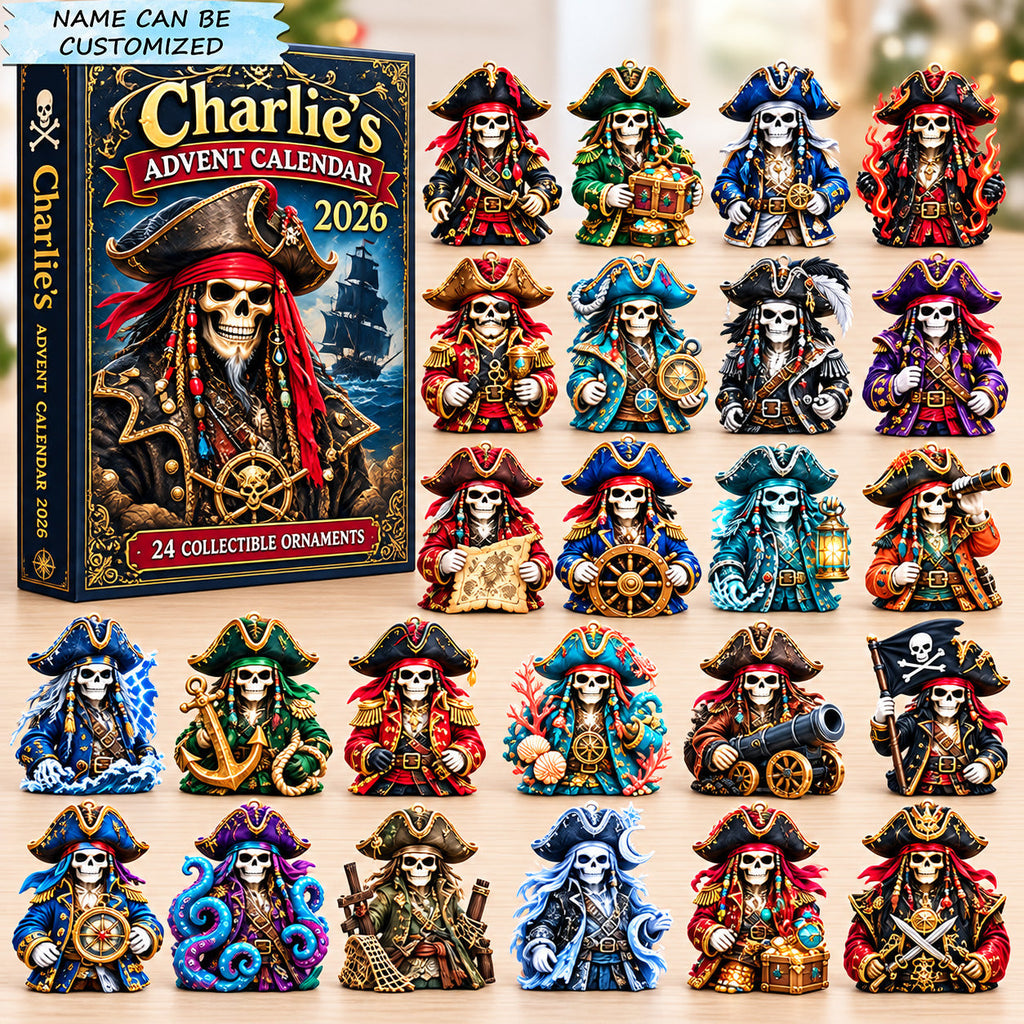 Personalized Pirate Skeleton Crew Advent Calendar 2026